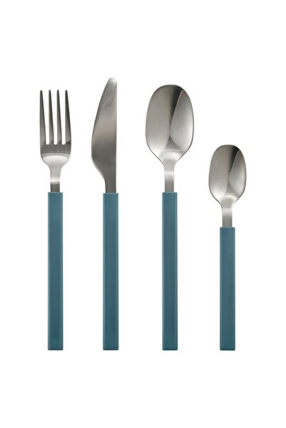 IKEA TÅNGMÄRLA Cutlery Set, 16 Pieces, Dark Blue-Grey