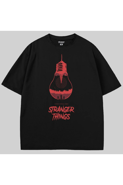 Crazy Stranger Things Light Oversized T-Shirt