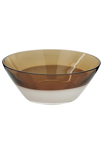 IKEA OMMJÄNGE Bowl, brown/glass, 15 cm