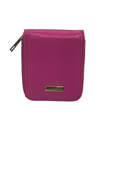 PİRAMİT Yandan Takozlu Wallet Fuchsia