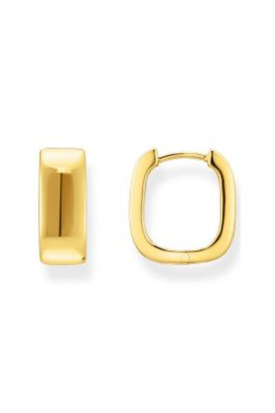 Thomas Sabo CR744-413-39 Bold - Gold-plated Square Hoop Earrings 16.5 mm Ladies
