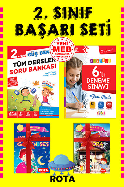 Rota Yayınları 2. Sınıf Tüm Dersler Başarı Seti Key Soru Bankası + Deneme Sın...