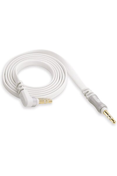 Scosche كابل صوتي مسطح - مقاوم للتشابك بطول 3 أقدام - أبيض