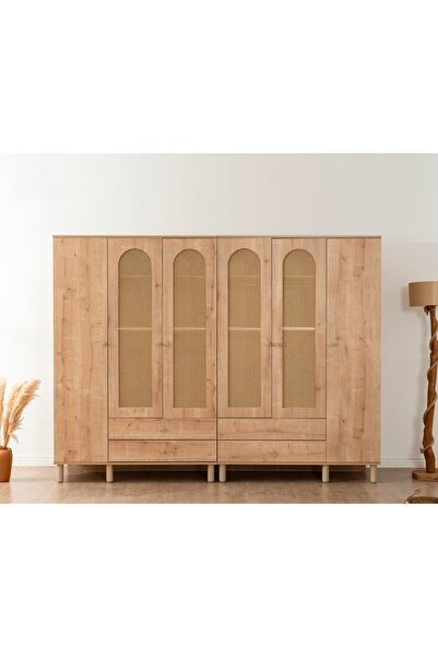 VOW HOME LIVING BOHEM HAZERAN GARDIROP 6 KAPAKLI %100 MDF