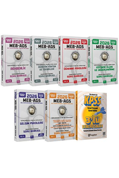 İndeks Akademi Yayıncılık 2026 MEB-AGS Eğitim Bilimleri 6 Cilt-Güncel Her Bir...