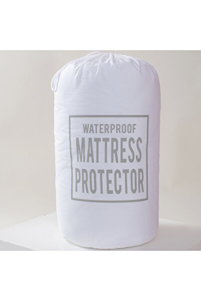 Boutique Blanche white cotton waterproof queen mattress protector 180*200*25 cm