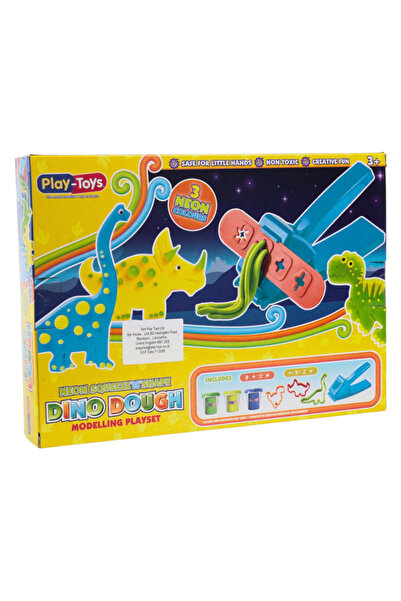 Play Toys PLAYTOYS NEON SQUEEZE AND SHAPE DINO