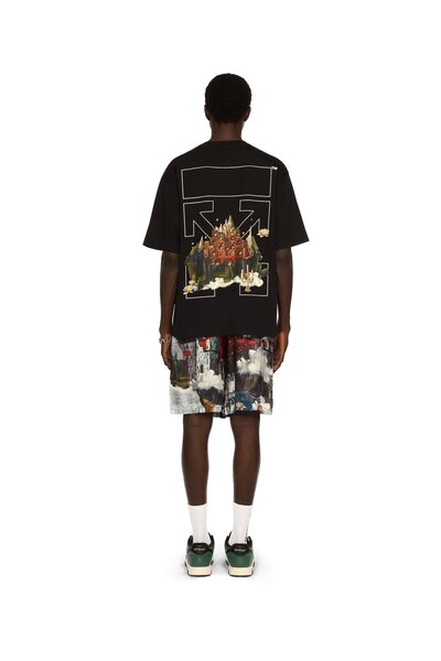 Beymen Collection Off-White™ Manzara Ok Kaykay Logolu Tişört