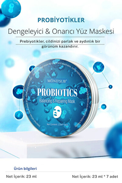 MondSub Cam Cilt etkili Probiyotik Maske Dengeleyici & Onarıcı – Eucalyptus L...
