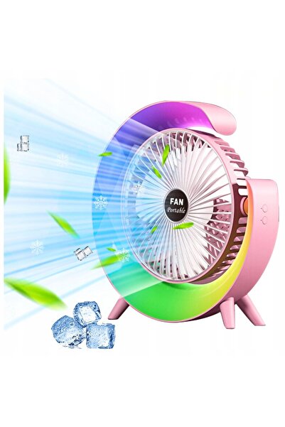 Other Desk Fan for Summer LED 3 Speeds RGB Powerful Quiet