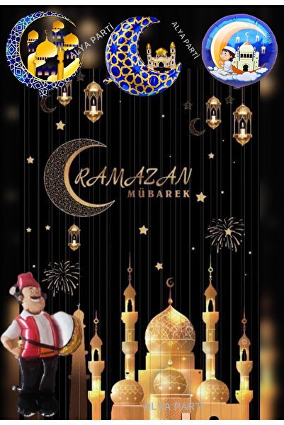 ALYA PARTİ Ramazan Temalı Arka fon Perdeli Ramazan Dovulculu Set