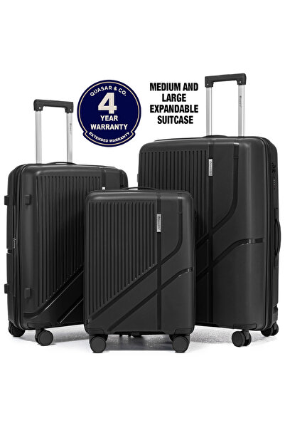Quasar & Co. Σετ 3 καροτσιών, χειραποσκευή/παραδοτέες αποσκευές, βαλίτσες πολ...