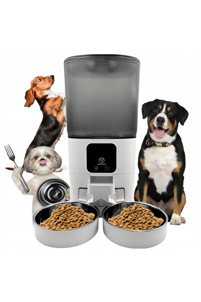 Other Distribuitor automat de hrană pentru câini și pisici, dublu, 6L, USB + ...