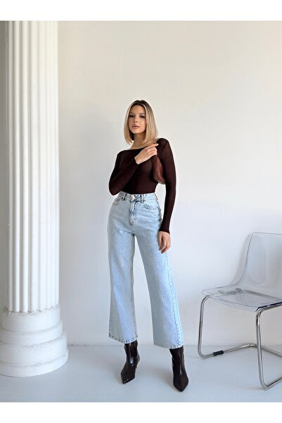 Your Shine YÜKSEK BEL BİLEK BOY BOL PAÇA JEANS