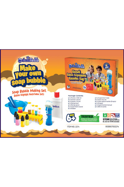 Play Toys PLAYTOYS NIKOLA TESLA DIY BUBBLES FACTORY