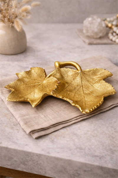 Brandsmiths صينية زخرفية على شكل ورقة