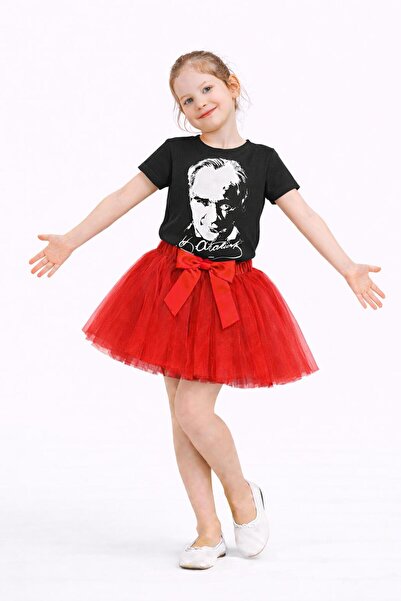 Kuraff Giyim 23 أبريل 29 أكتوبر تنورة توتو وتي شيرت لعيد الفتاة