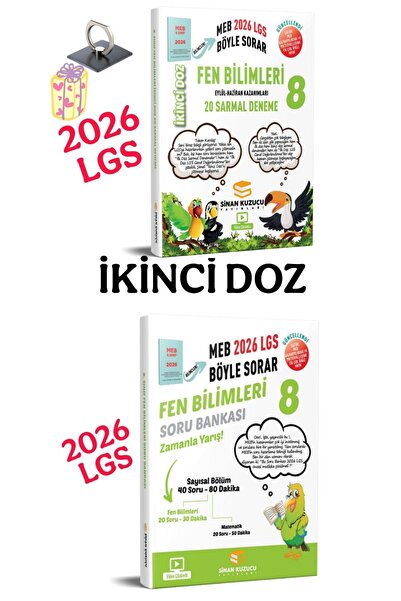 SİNAN KUZUCU YAYINLARI Sinan Kuzucu 2026 LGS 8. Sınıf Fen Bilimleri Soru Bank...