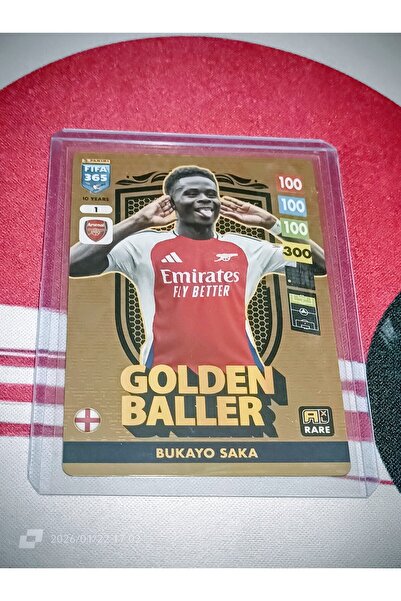 Panini بطاقة فيفا 365 أدرينالين إكس إل 2025 - بوكايو ساكا - الراصع الذهبي