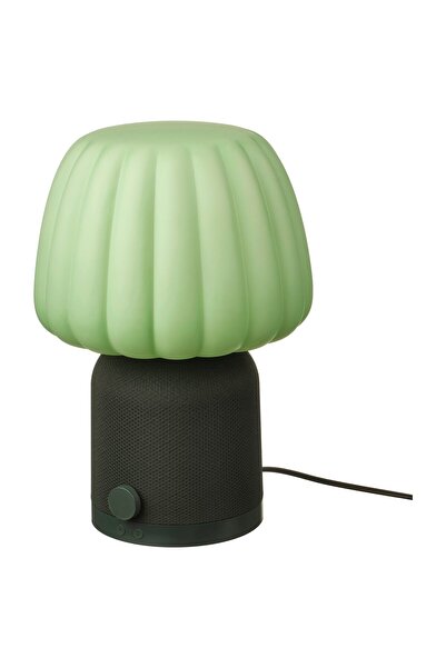 IKEA KULGLASS Bluetooth Speaker Lamp, Dark Green