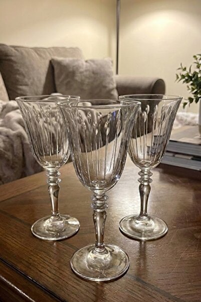 DECOSTYLE Damla Handmade Decorated Glass 270 Cc Paşabahçe 6 Pieces