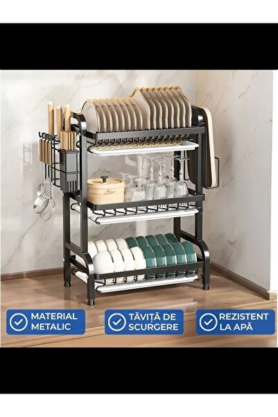 SHOPPINO 3-tier dish organizer + set of 5 food pans