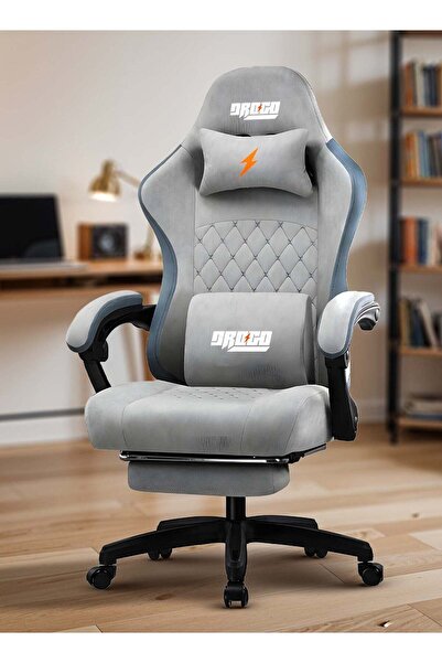 DROGO كرسي ألعاب Throne مع مسند للقدمين ومسند للذراعين ومقعد قابل للتعديل | ك...