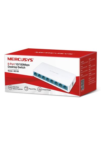 Mercusys 8 Port 10/100 Switch