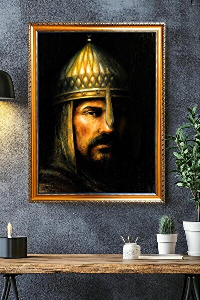 LUXRN Tablou cu ramă laminată, cu model MDF imprimat UV, tematică Sultan Alpa...