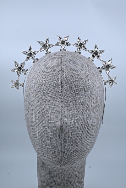 mostbeautifull Zirkon Taşlı Yıldız Taç | Özel Gün ve Davet Aksesuarı