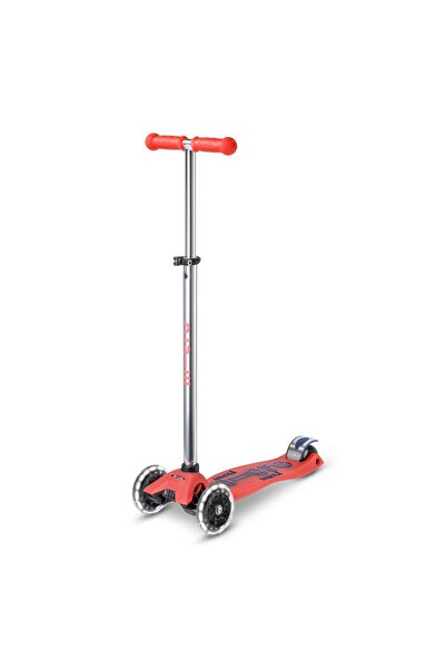 Micro Scooters | Maxi Deluxe GLOW with T-Bar LED | Handlebar Adjustable | Lig...