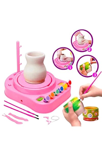 AURALIV ® Pottery Wheel for Kids – Creative Set with Clay, Sculpting Tools, B...