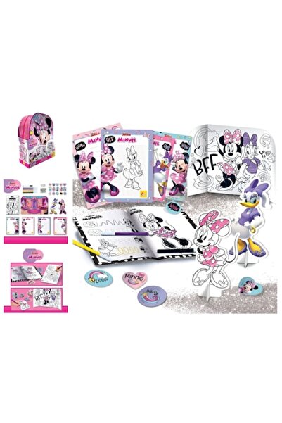Lisciani Giochi Minnie Mouse girls' backpack with drawing and creation set, m...