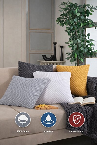 SHAL HOME Комплект от 4 декоративни калъфки за възглавници Shal Plaid - 44x44