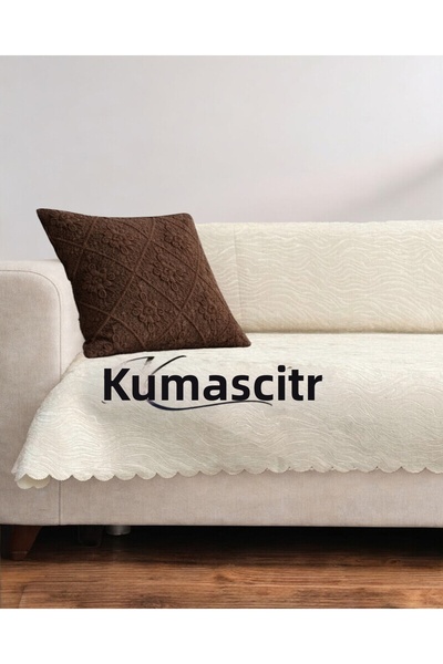 kumaşçıtr غطاء أريكة سرير قابل للتحويل - قماش مخملي إسفنجي مع قاعدة مانعة للا...
