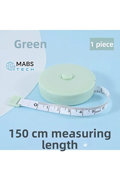 Mabs Tech 1. Quality 150 cm Automatic Plastic Measuring Tape - 1 Piece Pastel...