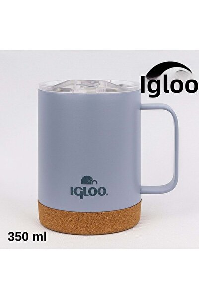 IGLOO Cork Mug 350ml Thermos Mug Cup Flask Gray