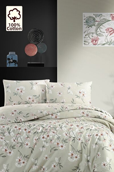 CAQQA 100% Cotton Nevada Mint Double Duvet Cover Set