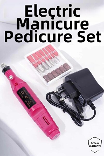 Twin Store مي للواردات ®   مجموعة أدوات تقشير الأظافر الكهربائية للباديكير وا...