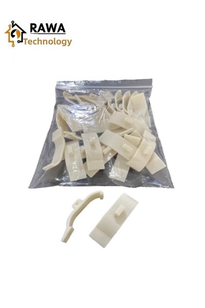 Rawa Teknoloji Stor - Dispozitiv de atașare pentru cornișe pentru perdea zebră Portray lat din plastic (25 bucăți)