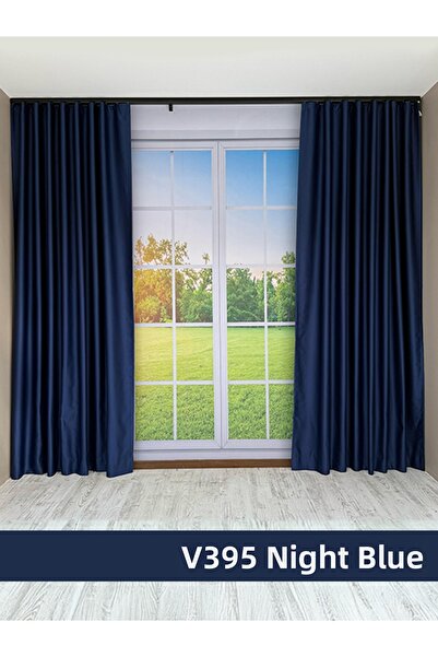 mep mekanik Donatti Midnight Blue Star Blackout Single Wing Background Curtain