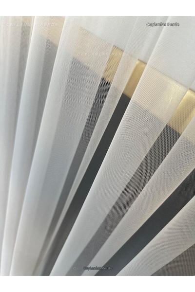 Ceylanlar perde Perdele modernă de lux din tul cu pliuri rare - 1/2 set