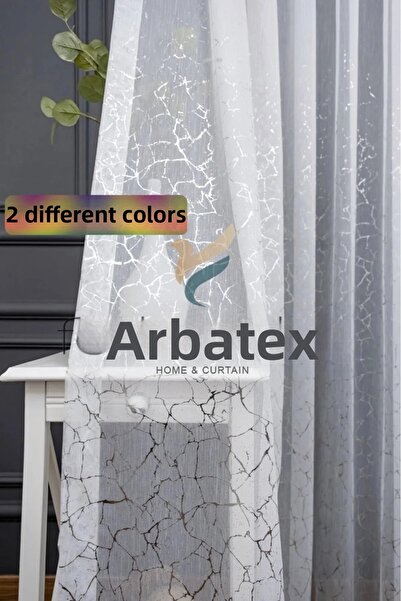farbateks Silver Gray Silver Marble Glazed Glitter Pattern Design 2 Layer Ple...