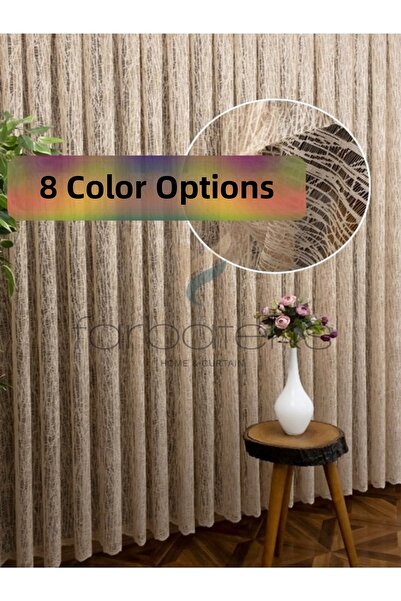 farbateks Бежова кадифена 3-слойна плисирана завеса Стъклени парчета Нова мод...