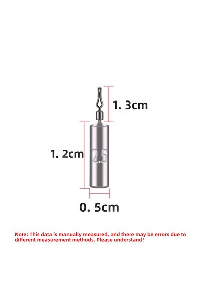 Choice 2.5 جرام 5 قطع/مجموعة موصلات ثقل الصيد 2.5 جرام/3.5 جرام/5 جرام/7 جرام...