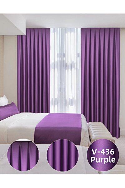 YS PERDE TASARIM Luxury Satin Blackout Blackout Drapery Curtain , High Qualit...