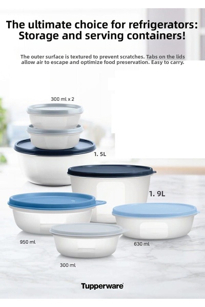 Tupperware Storage, Transport and Service Container Set of 7