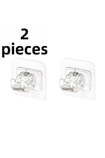 Choice خطافات ذاتية اللصق خالية من الثقب قضيب الستارة خطاف مشبك ستارة الدش قض...