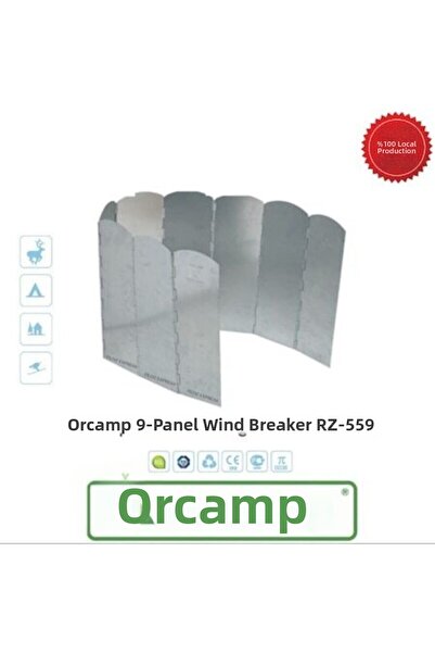 Orcamp سترة واقية للتخييم ذات 9 شفرات مع حقيبة قاطعة للرياح - Rz559