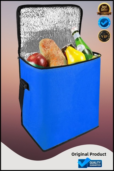 OverPazar Geantă termică de 25 litri Geantă termică pentru plajă Geantă de ca...